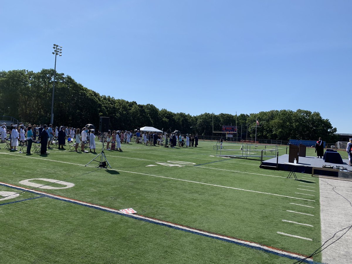 MrElsesser's tweet photo. #HSWBulls Graduation #2 of 6 is underway at Smithtown West! Congratulations to our seniors in the #Classof2020 https://t.co/hBUgOVQMOF