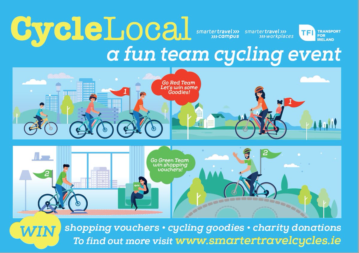 UniOfGalwaySU's tweet photo. Reminder to all our #CycleLocal #NUIGalway teams that this weeks aim is to log 3 trips on your bike by Sunday and there's a photo competition too πΈπ²π²π²
Enter the team photo comp β¬οΈ by 5pm this Fri 24th July
https://t.co/gwp6s65itc https://t.co/e2umfkoeQc