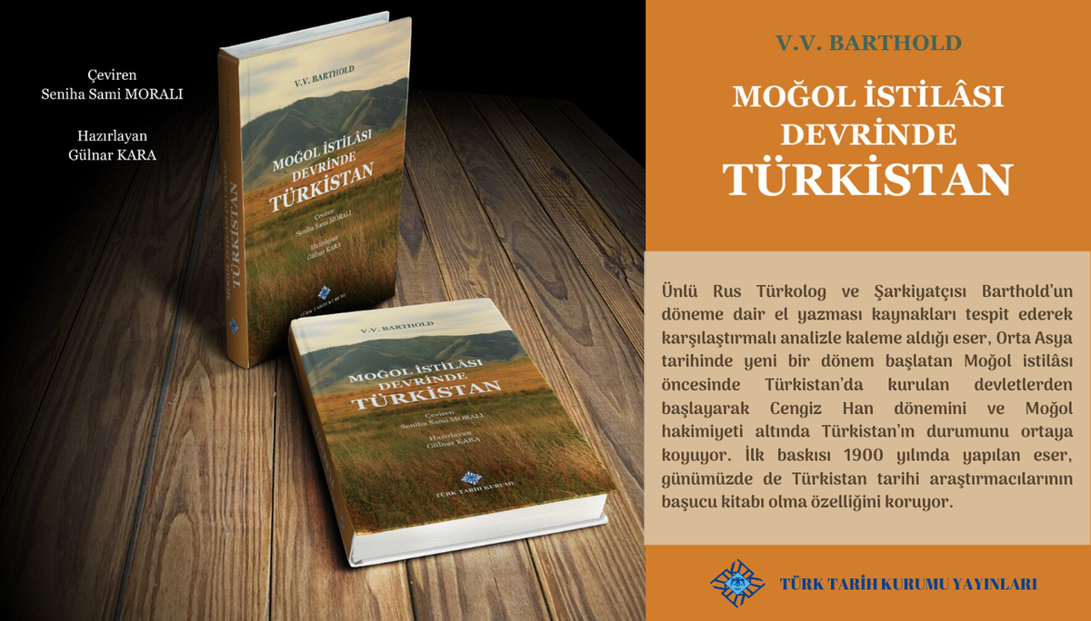 4li_C4LIS's tweet photo. V. V. Barthold'un başyapıtı Moğol İstilâsı Devrinde Türkistan Pırıltılar
Çeviren: Seniha Sami Moralı
Hazırlayan: Gülnar Kara
Göz atın Bağlantı simgesihttp://bit.ly/2ZATzcN
Satın alın Bağlantı simgesihttp://bit.ly/2OIMKzB
#TTKyayınları #Barthold #Türkistan #Moğollar https://t.co/NmWe1fEnoc