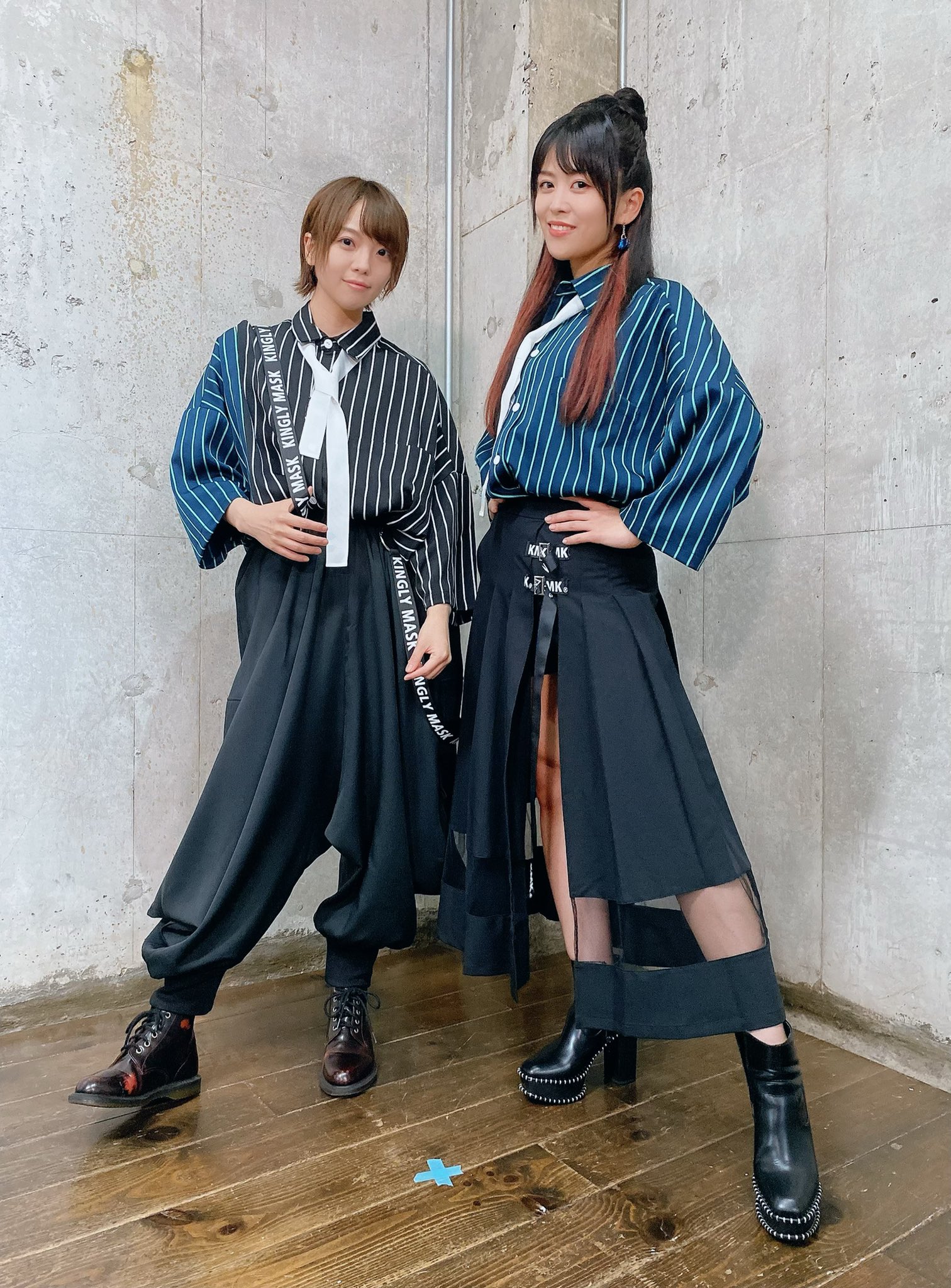 相羽あいな てる仮 ありがとうございました Kinglymaskさんのお洋服で テーマパークデートコーデ対決 僅差で勝ちましたが てるりんコーデかっこよすぎたな お洋服のお話もできて嬉しかったです グリブラタイガースよろしくです