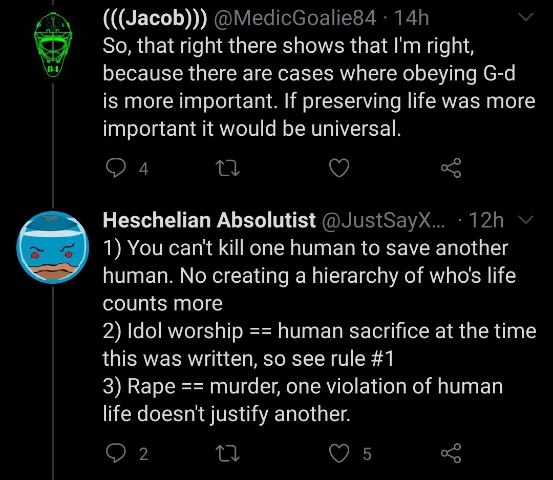 Okay, so let's dig into this. What are the exceptions to the Jewish principle that you can break commandments to save a life, and why?