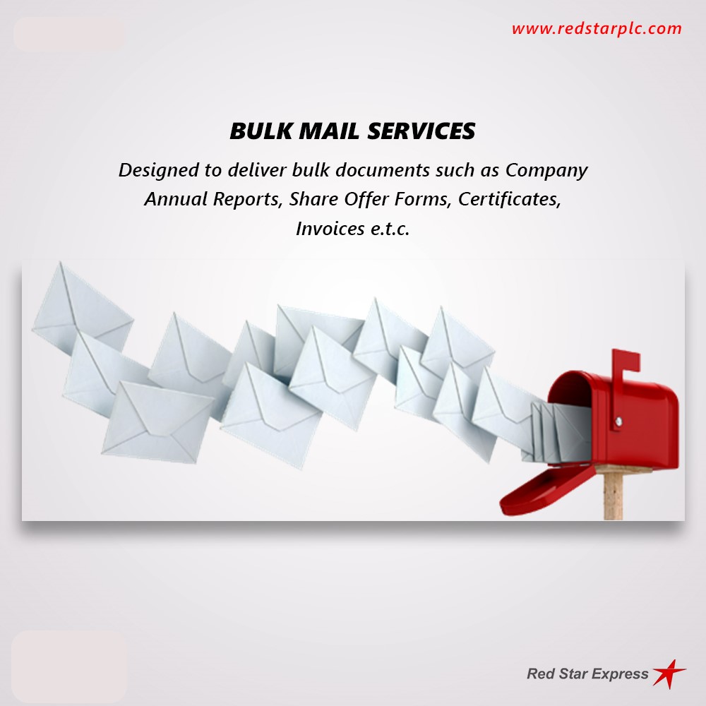 RedstarPlc's tweet photo. Do you have large amounts of publications to distribute to many recipients? Our Bulk Mail Service ensures that all you have to do is give us the list of those recipients and where we can find them.
#Bulk #Mail #Service #MailService #BulkMailService #RedStarExpress #RedStarPlc https://t.co/bhYzbEuM3K