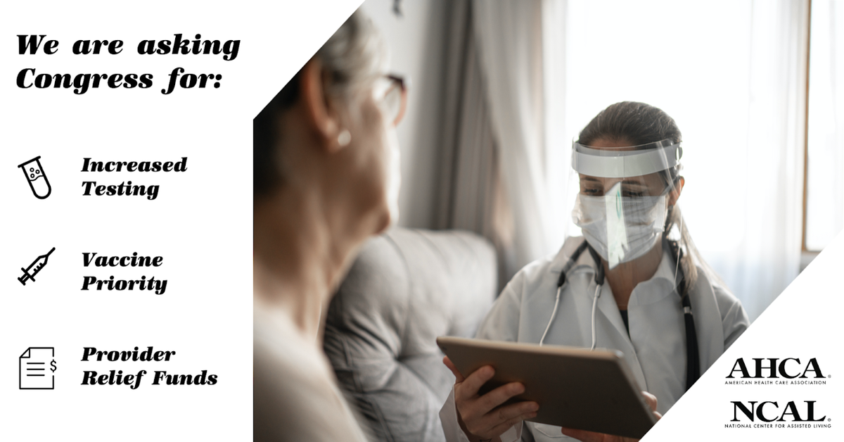 ahcancal's tweet photo. Our residents and #LTCHeroes need support. That’s why we’re calling on Congress to prioritize long term care as it makes considerations for the next round of #COVID19 stimulus funding. https://t.co/ihtRORoB4i https://t.co/2BRZnf5h4O