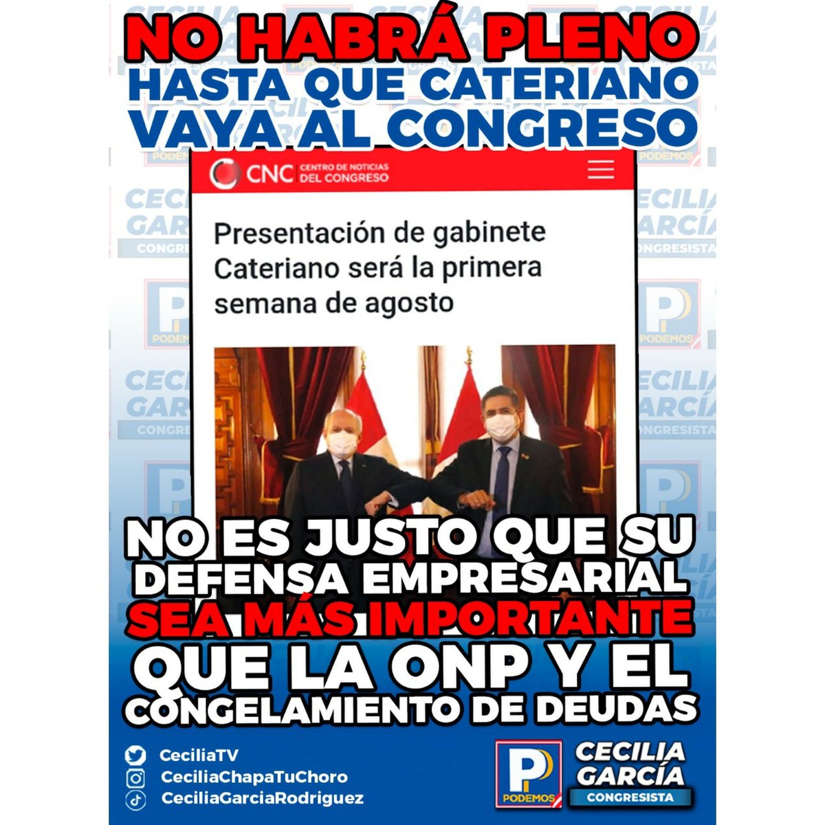 TeApoyoCeciliaG's tweet image. Así de frustrante es la política del interés y el lobby, nos tienen en compás de espera, sin decir las cosas claras.

Ayer llamaron a sesión de portavoces y lo suspendieron😠😠😠 mientras tú te ahogas en las deudas bancarias y esperas tu dinero de la #ONP