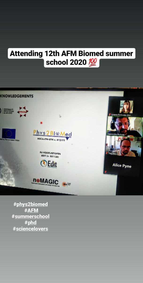 merilulla's tweet photo. @Phys2BioMed @FM4B_Lab #AFMBioMed2020 #MSCA https://t.co/6P19T6V6q8