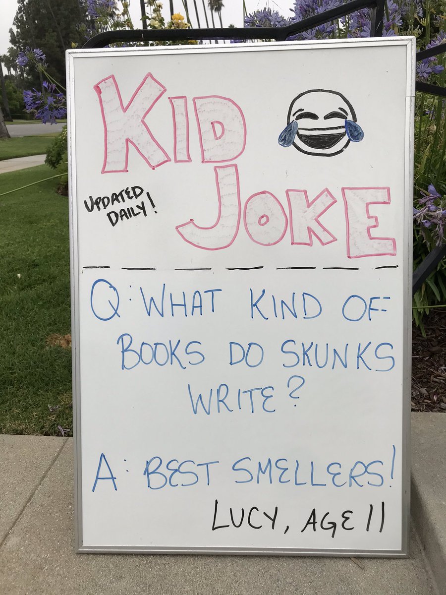 Here are more kiddie joke writers with jokes better than your kid’s. Probably.
