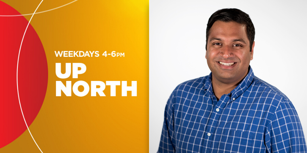 UpNorthCBC's tweet photo. Congratulations and welcome @jonathan_pinto, our new host of #UpNorthCBC! Jonathan is excited to call northern Ontario home and join @CBCSudbury and @CBCTBay. He loves road trips and fresh food, what local spots should he visit? Comment here! https://t.co/ZDPsF3hWGl https://t.co/KWK8ccdFZ7