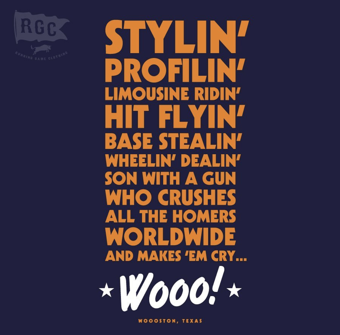 WeRunGame's tweet photo. Proud to be from Woooston, Texas 🤘⚾️💥 Are you ready for Friday?! @RealJoshReddick #WOOOOOO #CrushCity #HTXBaseball #WeRunGame #AstrosFan #AstrosTwitter https://t.co/KnoOnGJgIb