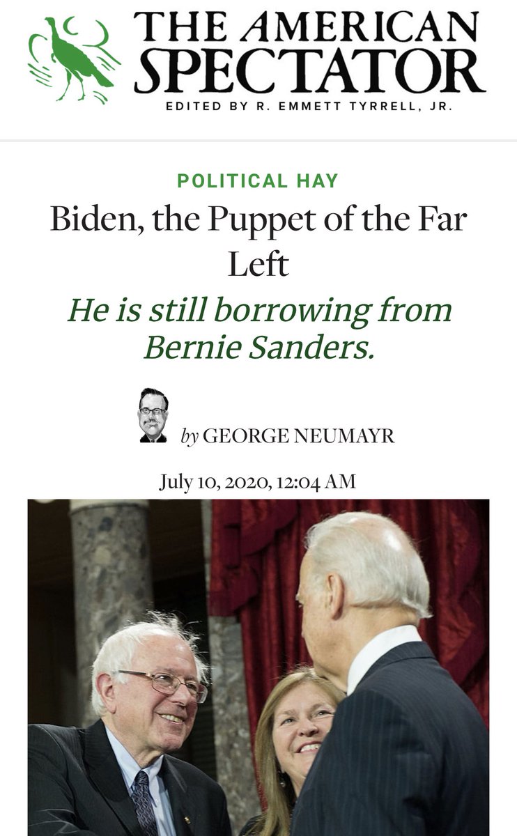 Biden-is-Bernie’s-puppet editorials from conservative media!