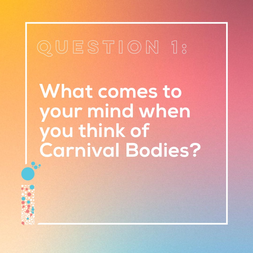 We’re kicking off the Bacchanal with this first question. What really comes to mind when you think  #CarnivalBodies