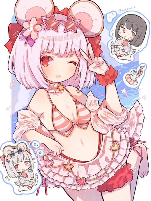ビカラのネズ水着たのしみすぎる〜!🐁🏖 