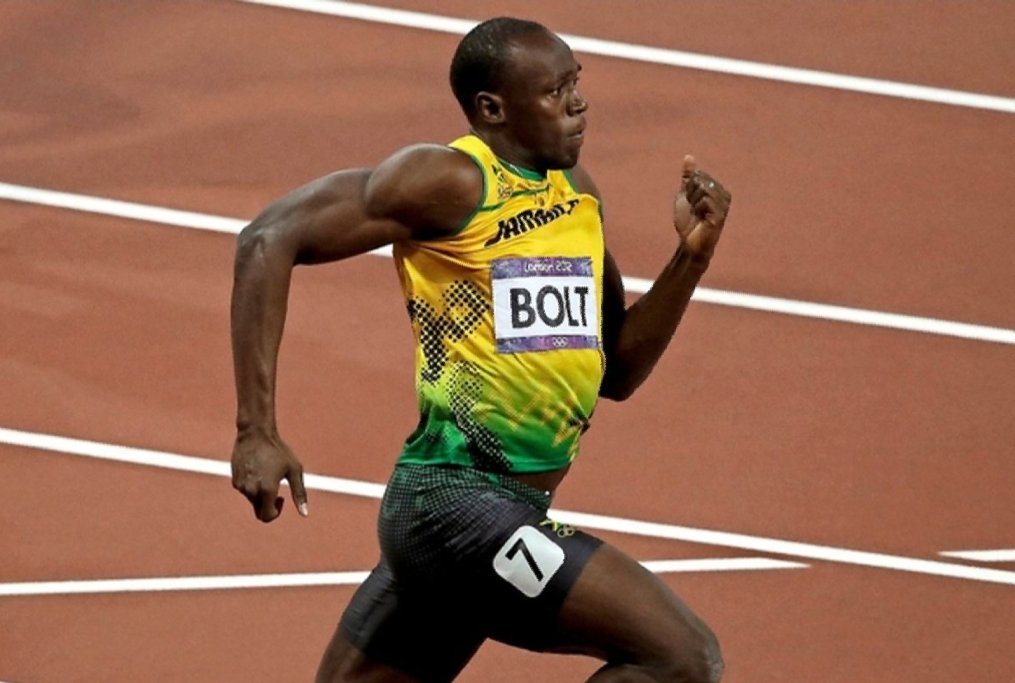 On reste dans le jaune Lakers en partant pour la Jamaïque en vous présentant l'homme le plus rapide au monde, je parle bien sur de Usain Bolt...