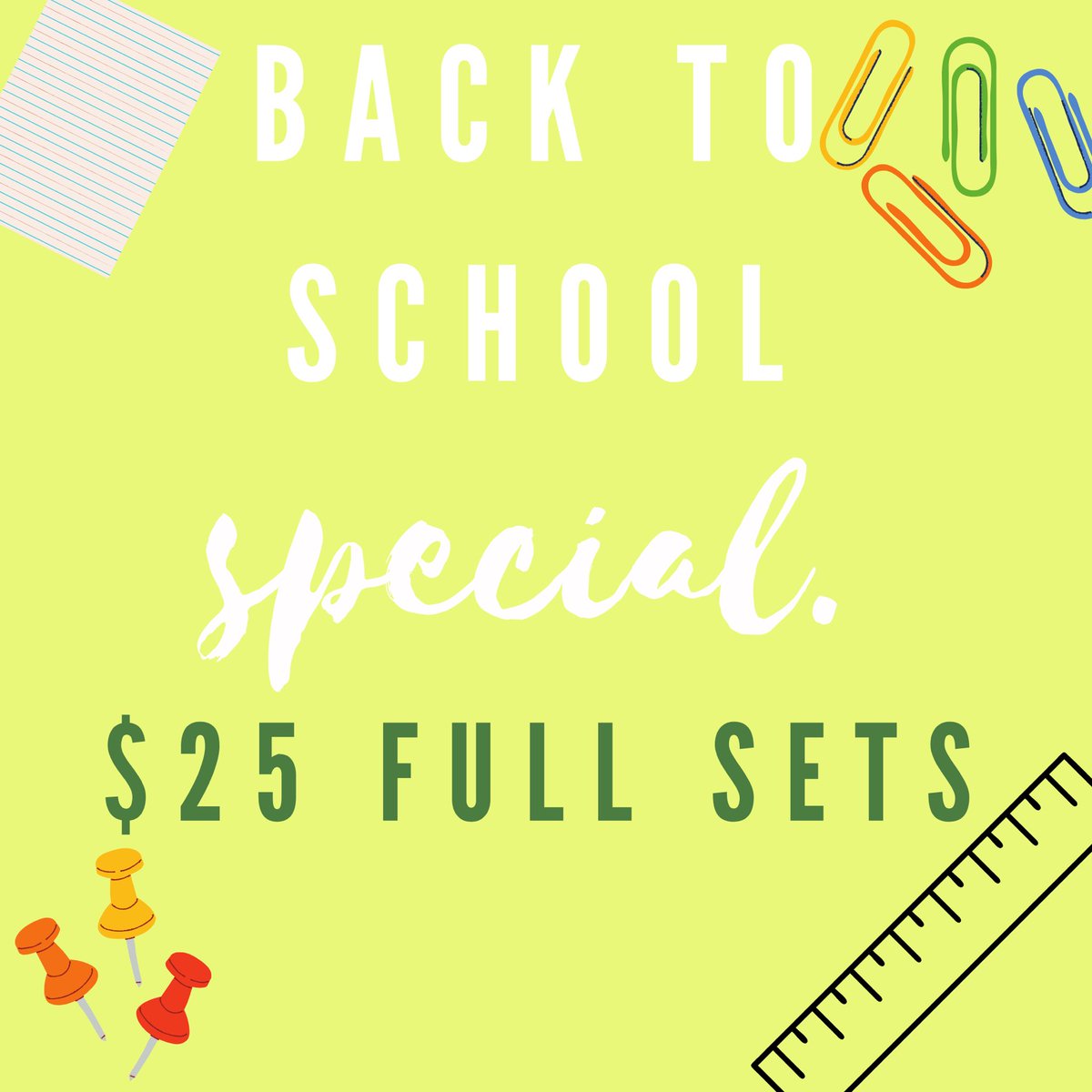 bamdidit_'s tweet photo. BTS SPECIAL! LEXINGTON KY‼️ $25 Full sets! Whether your classes are online or hybrid, why not have a fire set? Booking link below!!
https://t.co/rStnorPRoV
#UK21 #UK22 #UK23 #UK24 #BBN https://t.co/RH3ueltrMe