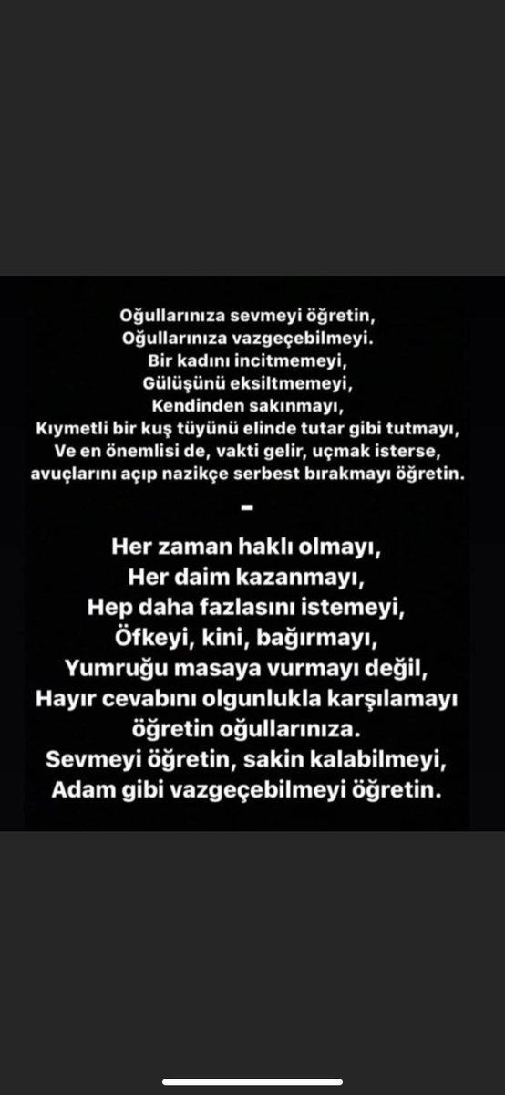 Buram buram cinsiyetcilik kokan bu yazinin neden paylasildigini anlamakta gucluk cekiyorum. Yok kus tuyuymus yok adam gibi vazgecmekmis
