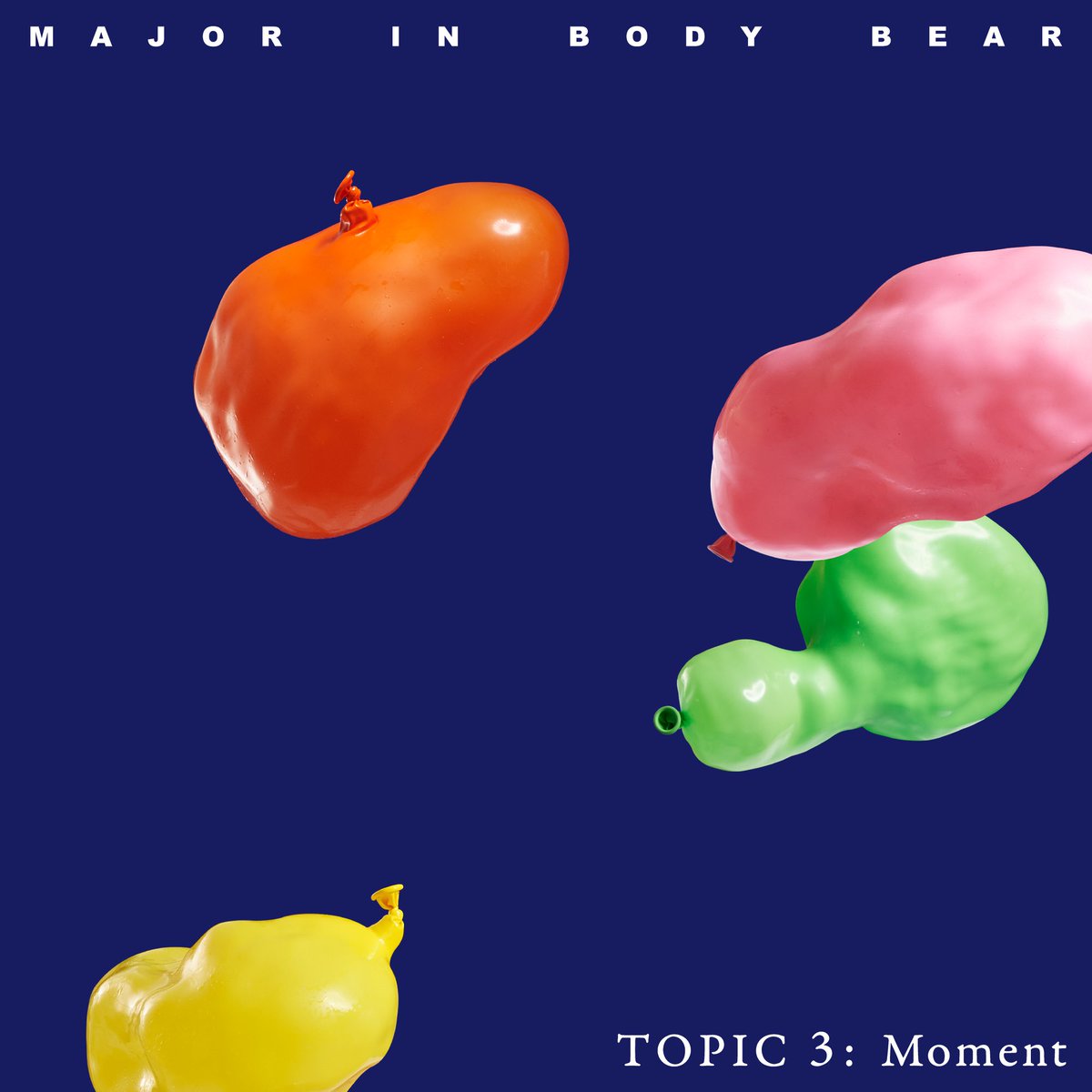 【 TOPIC 3: 瞬間 Moment 】
New EP Release!
　
収録：
1. Painting the trail of whisper in every moment captured　
2. Knowing the sadness better, hiding them deeper　
3. Not start, just Solid Ground
　
#Majorinbodybear #Topic3