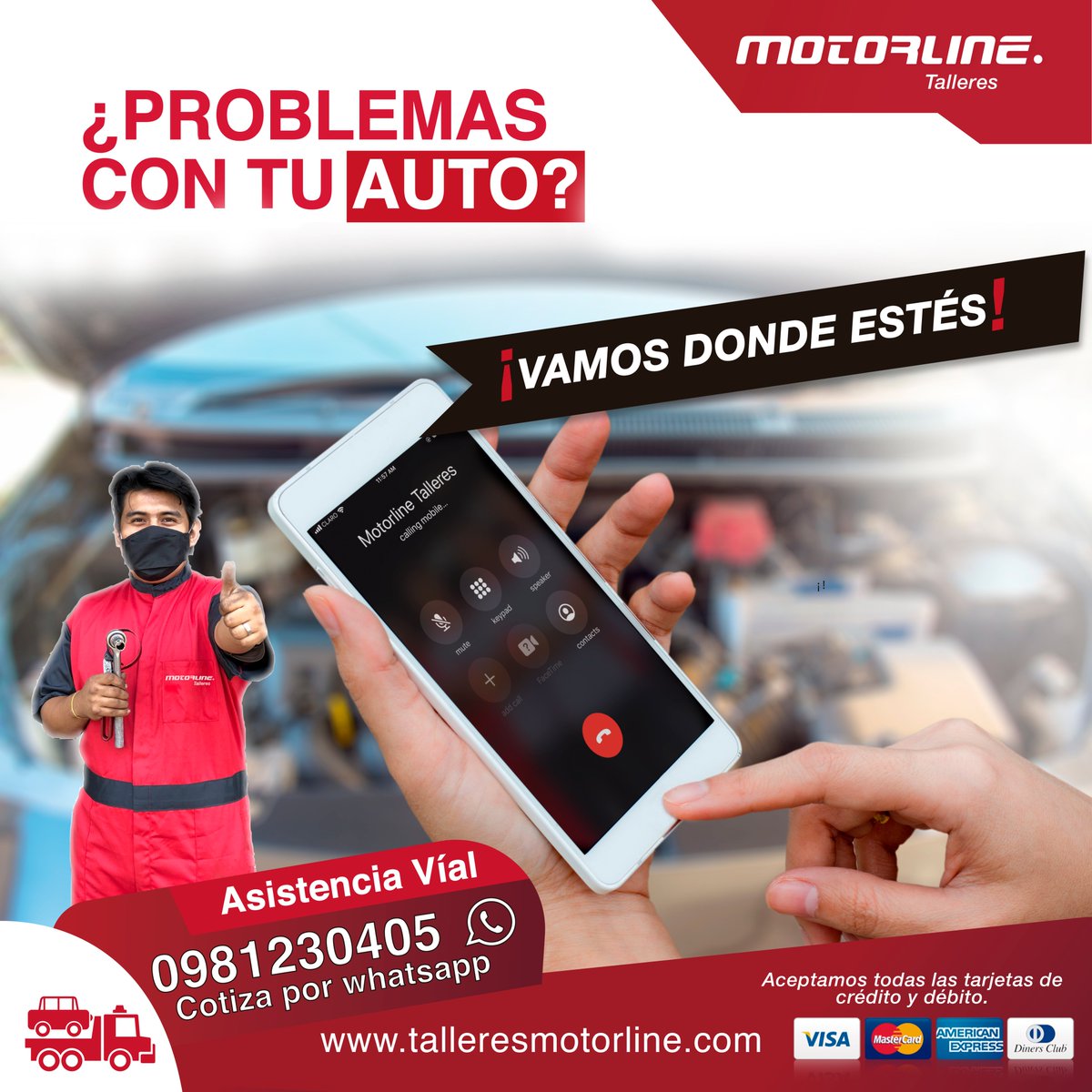 motorline_ec's tweet photo. Motorline va donde estés! ¡Tu auto esta presentando problemas y no tienes tiempo!
Deja tú auto en manos de especialistas automotrices. Tú tiempo y salud nos importa. ¡Contáctanos: al 0981230405
#motorline #nosalgasdecasa #motorlinetalleres #Guayaquil #PlazaNavona #Samborondon https://t.co/00uo2Zd8XQ