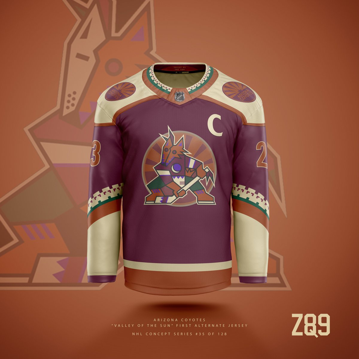 Coyotes Jersey Concept (Re-implementing Kachina) : r/Coyotes