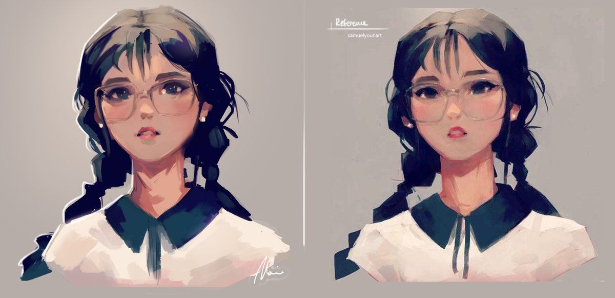 hellonaia's tweet photo. I'm sorry for the lack of original art, but I decided it was time to go back and do studies 🙂 I hope this can be interesting for you guys as well ! Todays study is from samuelyounart~ https://t.co/SGCZMTmgkV