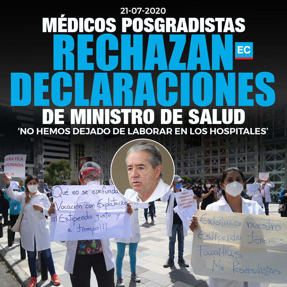 elcomerciocom's tweet photo. #ATENCIÓN | “Estamos en primera línea”. Médicos posgradistas rechazan declaraciones de Ministro de Salud » https://t.co/sOW63zWw2v https://t.co/kiDM6sXkGm