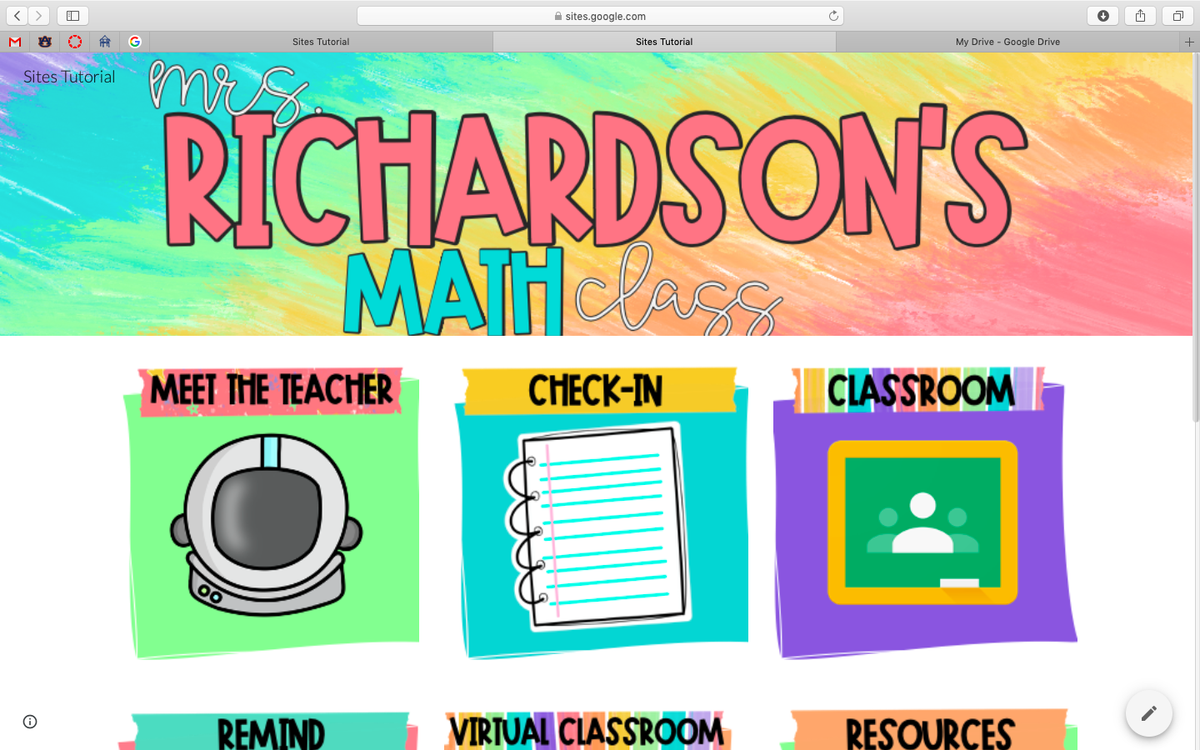 jacrichardson's tweet photo. When the news cycle is just too much...create a super fun project for your classroom! Leveraging a classroom website as a home base is a great way to provide a student-centered community no matter what environment we are in.  #mtbos #tlap #LeadLAP https://t.co/BabWKsRrQO https://t.co/2SzzBGqZ5B