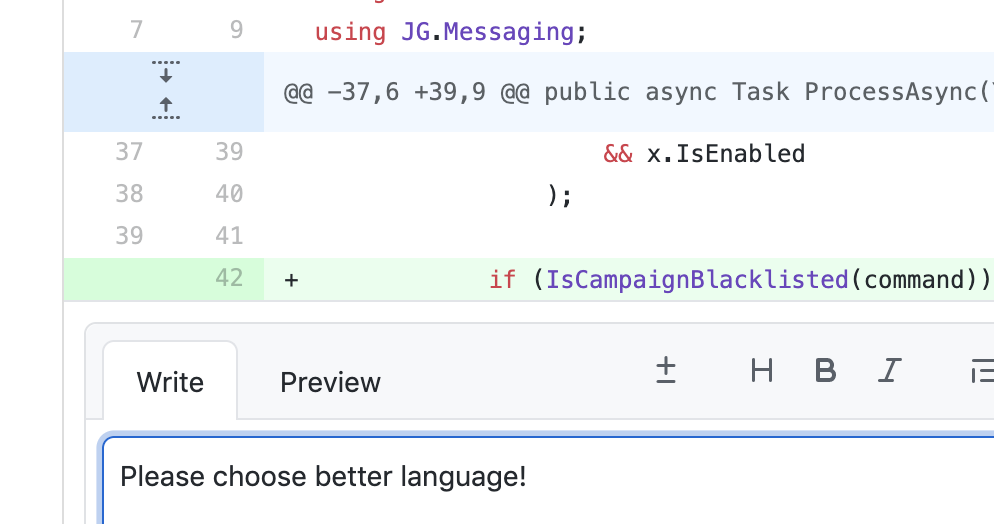 We are in full support of inclusive language in the product as well as in our code. 
JG engineers are replacing master branches, blacklists and whitelists with main branches, deny lists and allow lists.
#inclusive #language