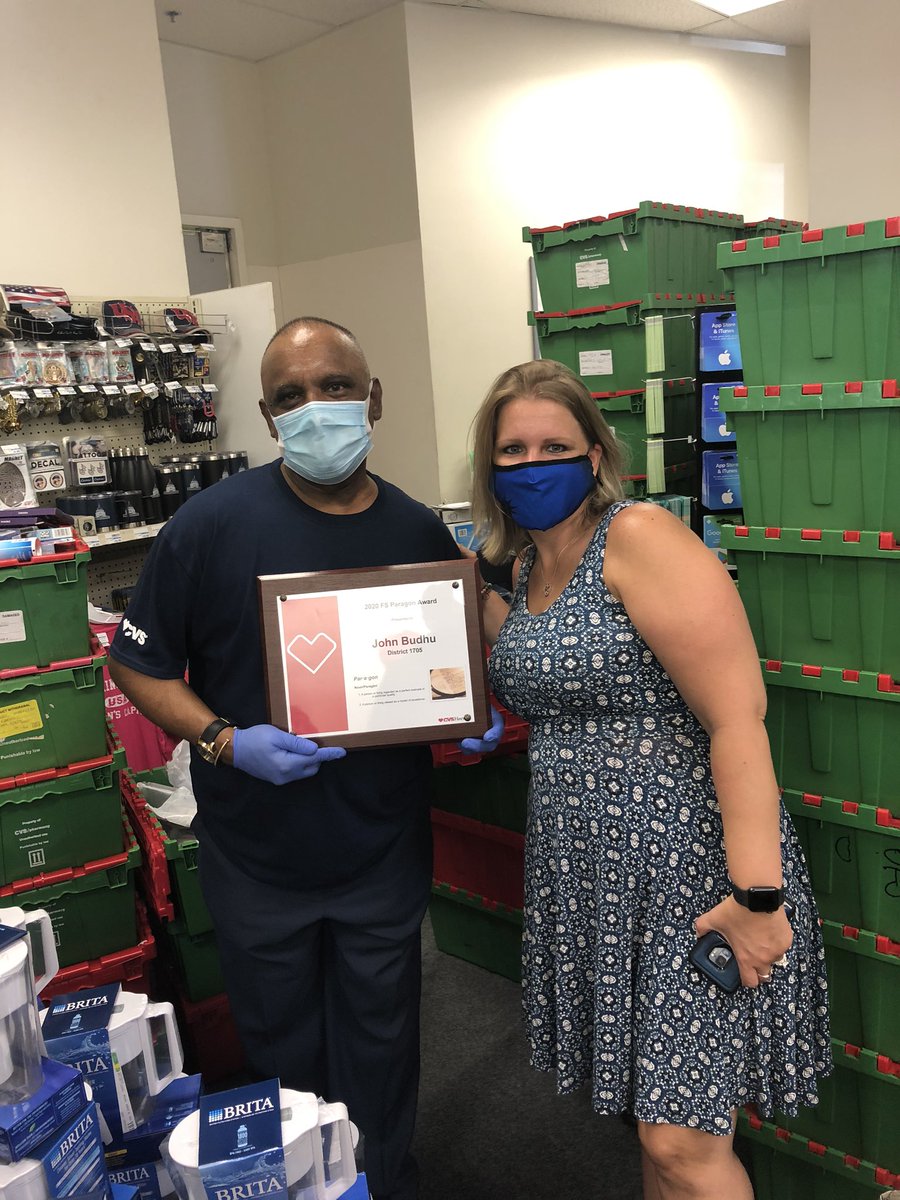 Surprised John today as he prepares for college students to return! So proud of John and his team! DISTRICT 5 FS PARAGON! #D5Resilient