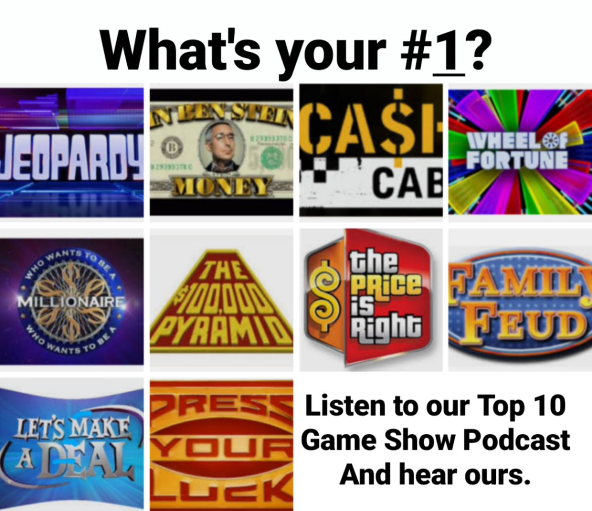 TheMorganUKnow's tweet photo. Listen as we give our #topten #gameshows of all time on @BallsBrewPod with help from our resident couch potato @EmersonTrutes  tell us what you'd put at number #1 and what we missed.
https://t.co/l7VC5BoujV https://t.co/SKj3lX5oa2