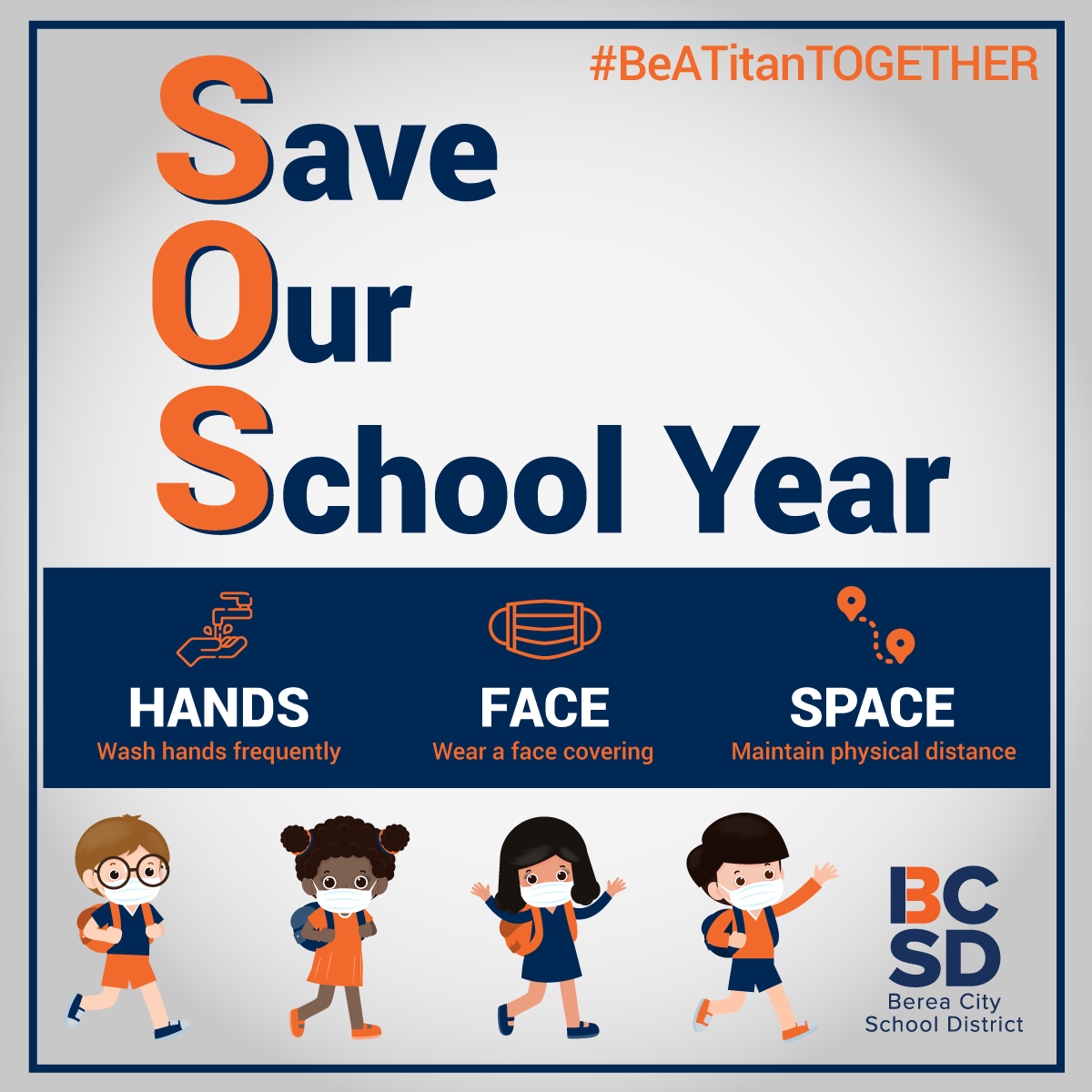 BereaCSD's tweet photo. We're sending out an SOS...Save Our School Year!

We are challenging the communities we serve to step up for students! #BeATitanTOGETHER https://t.co/FKQL0yt0qD