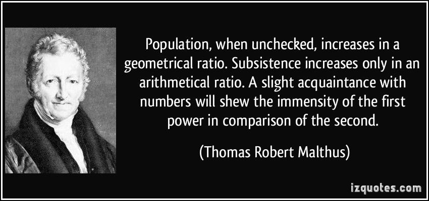 In other words, Malthus is saying that people have special reproductive capacities that apparently pertain to no other species. This is ridiculous. His argument is wrong because it’s wrong on its face, not because he didn’t know about the power of innovation. 9/10