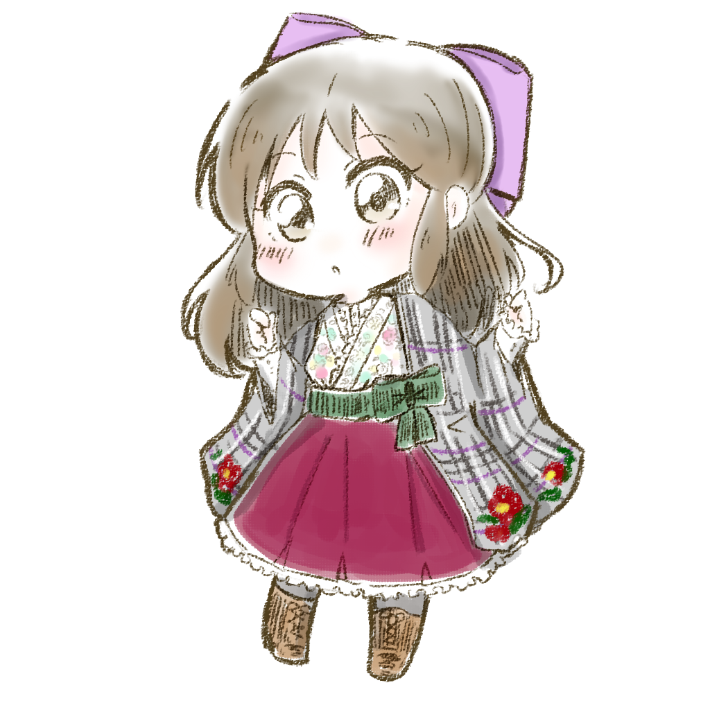 橘ありす 「レトロワンピ橘…こうでっしゃろか? 」|五円。(skeb受付中)のイラスト