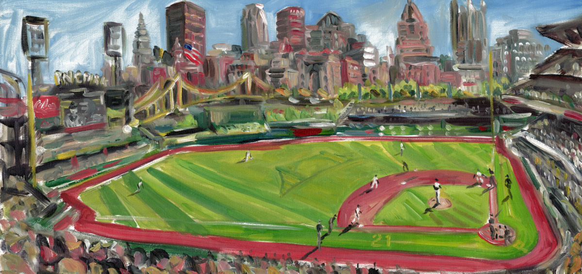 In 2019 I travelled to and painted all 30 MLB ballparks live during the course of a game. With the 2020 season soon to begin, this thread will retrace my journey, artwork and the experiences of my incredible season touring North America and MLB. #MLB  #DiamondsOnCanvas  #AndyBrown