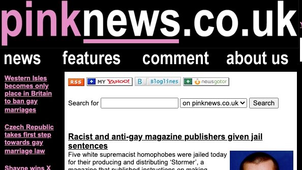 I wanted  @PinkNews to be different. No sex ads, constantly updating and with an accessible archive online. I registered the name and put a basic website online in July and formed the company in December of 2005, when we hired our first employee (4/22)