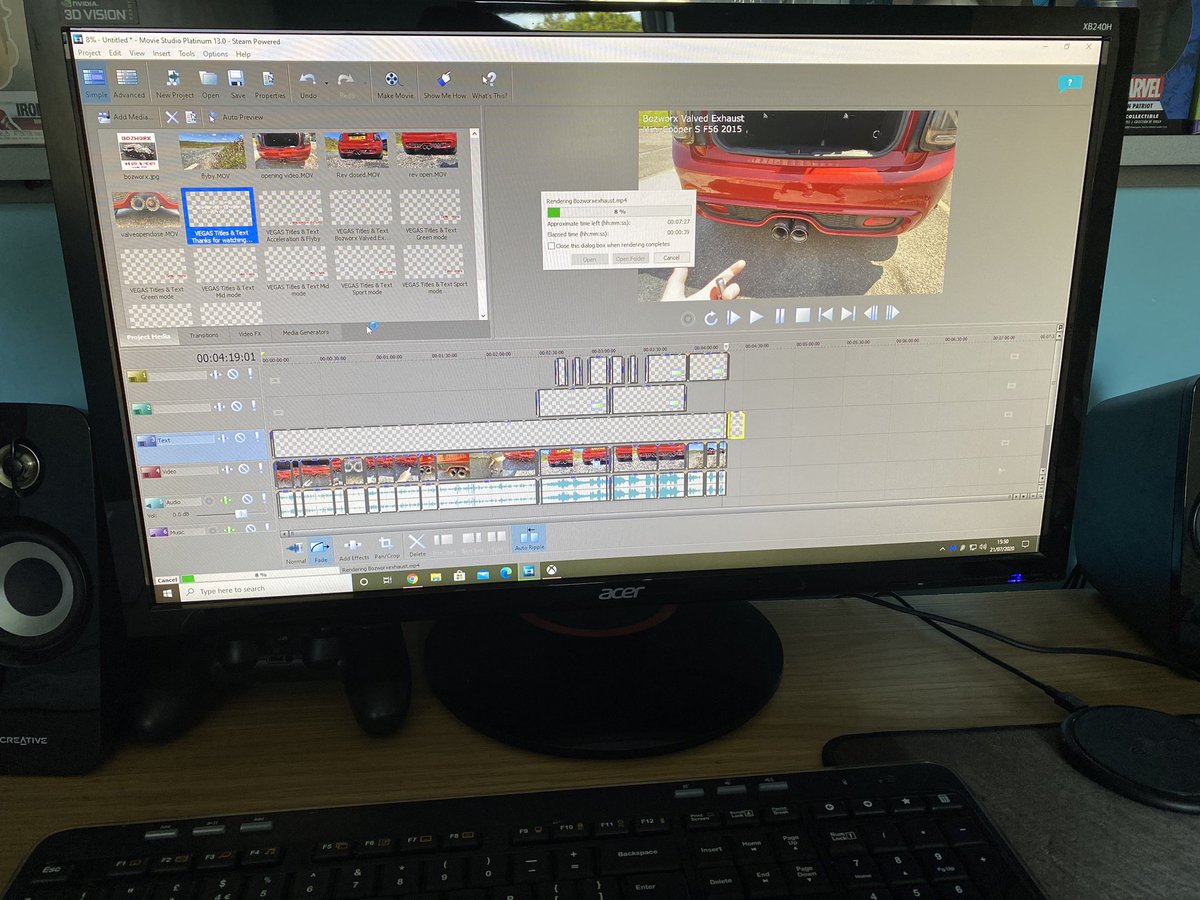 December 2018 the last time I opened my editing software and July 2018 the last time I uploaded to YouTube! Just edited a video on an exhaust review for my mini to promote a brand so hope you guys don’t mind 😉