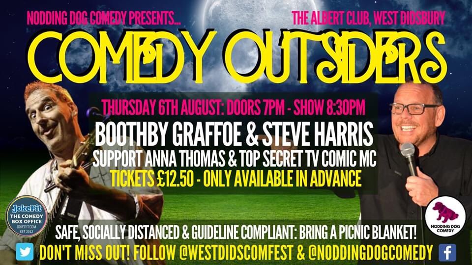 noddogcomedy's tweet photo. MCR help us spread the word!

Tickets for our @TheAlbertClub outdoor #SociallyDistant #COMEDY shows are selling FAST! 

TICKETS: https://t.co/XVgyhoSN0P

@womenincomedyuk @MCRBees @CityLifeManc @visit_mcr @ILoveMCR @vibemanc @GMFringe @MCRWhatsOn @MEN @BBCRadioManc @MCR_ginUK https://t.co/mfnXzqPdfF
