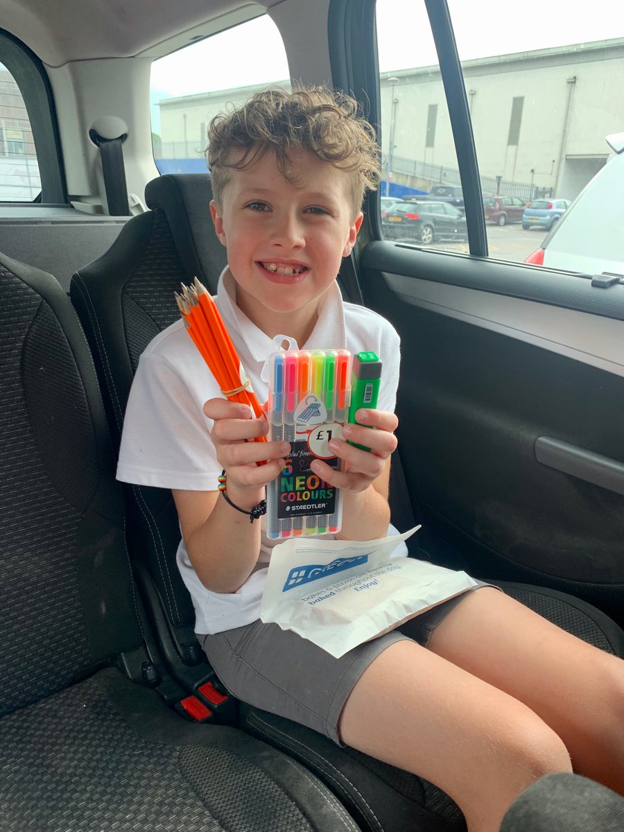 Happy boys spending their 100% attendance voucher and an extra Greggs treat for only taking 20 minutes to choose what they wanted to spend it on!