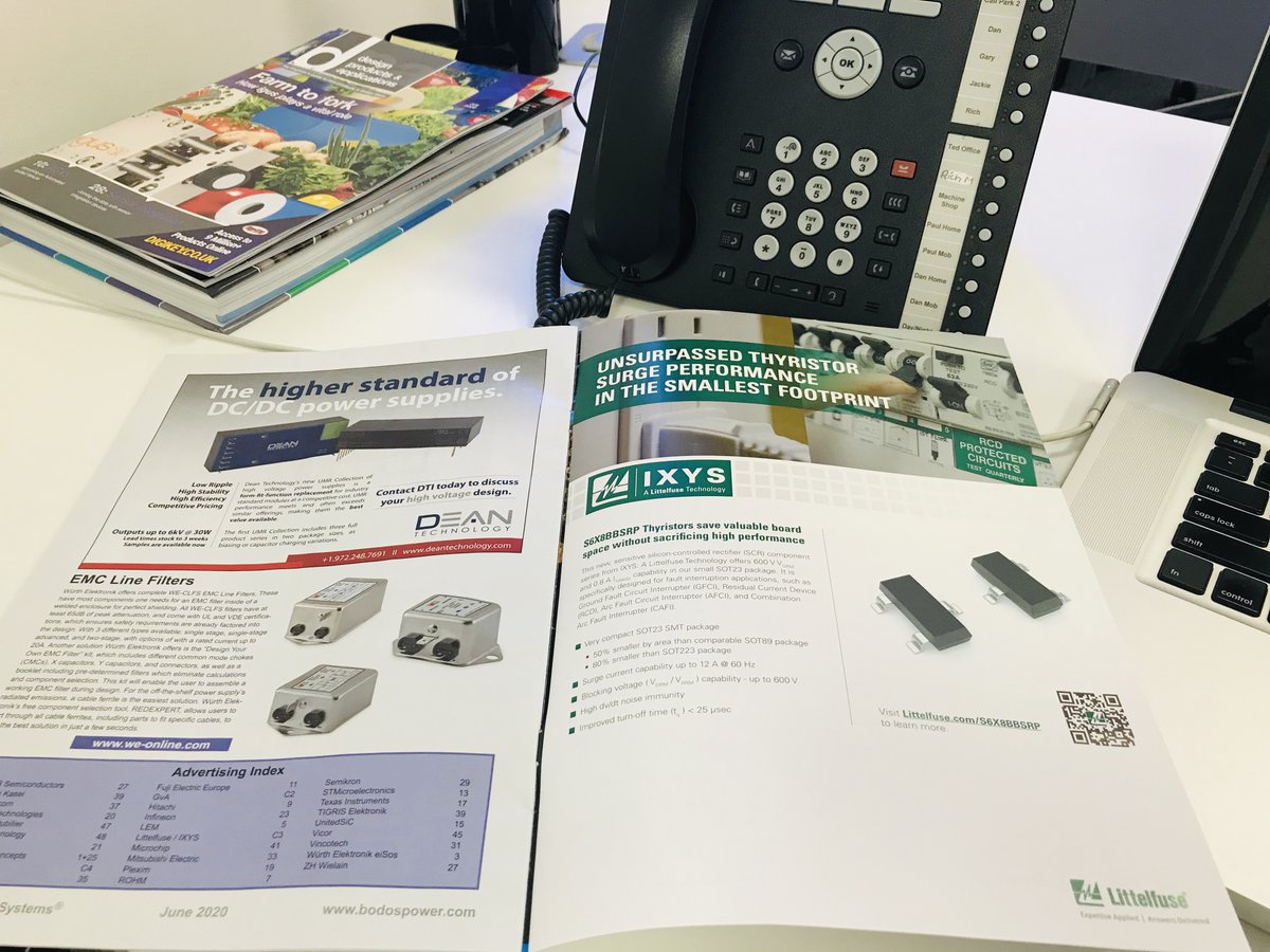 GDRectifiers's tweet photo. Who spotted the IXYS @Littelfuse new S6X8BBSRP thyristors in the June issue of @Bodos_Power? #IXYS #Littelfuse #News #BodosPowerSystems #Thyristors #Semiconductors https://t.co/5MPB0l7dUm
