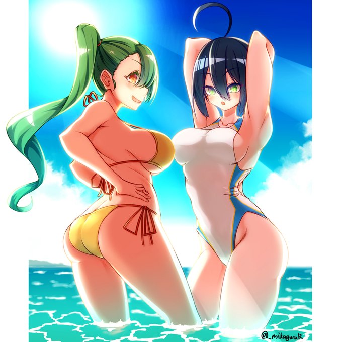 みずのぎ | みかぐら #pixiv https://t.co/43BK2MwCCg 
フレの子たちです 