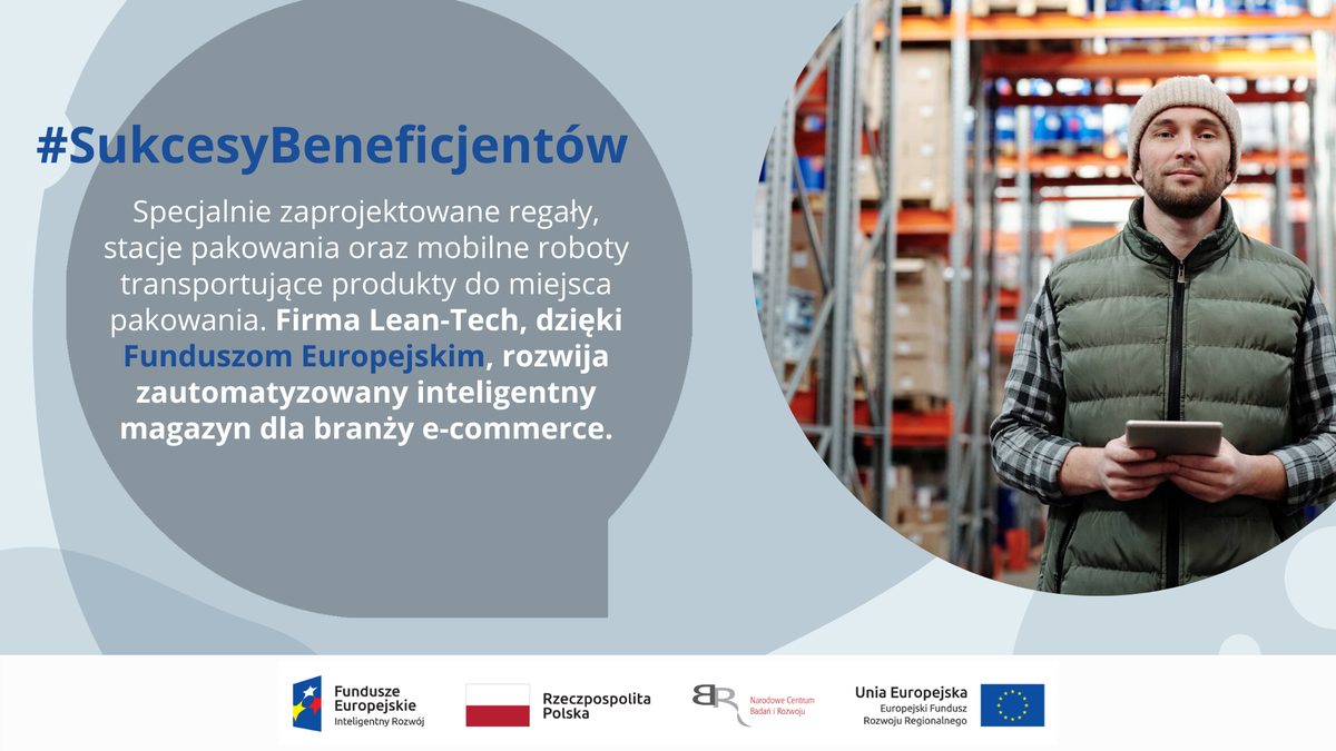 NCBR_pl's tweet photo. #SukcesyBeneficjentów: 🌐 Prowadzisz sklep internetowy, a może dopiero myślisz o rozpoczęciu działalności w e-commerce? 🌐
Dzięki #FunduszeUE w ramach #SzybkaŚcieżka firma #LeanTech pracuje nad inteligentnym, zautomatyzowanym magazynem dla branży #ecommerce.
@ecommercepolska https://t.co/pvsdY0HirL