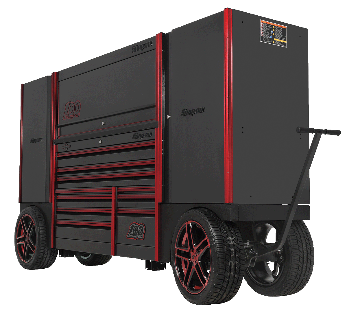 Snapon_Tools's tweet photo. Behold ... The granddaddy of all haulers, wrapped in 100th Edition glory.  #Snapon100 https://t.co/47R7ckV5RO
