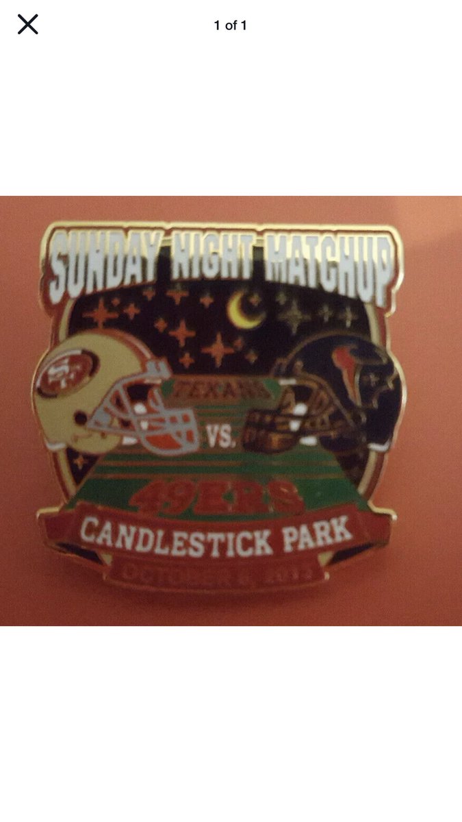 KingCaz2's tweet photo. Good morning twitter,
Still need 1 more for the collection so this is day 24 of posting the game pin till I find someone who can sell it to me..any help is appreciated #49ersfaithful #gamepin #gamedaypin #49ers #candlestickpark #collection @49ers
Also #PayGeorgeKittle https://t.co/7n4tZ4g6V5