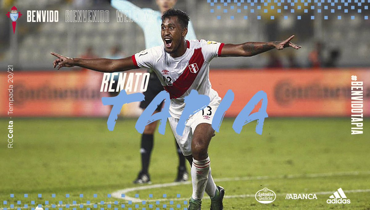  DONE DEAL  - July 21RENATO TAPIA(Free Agent to Celta Vigo )Age: 24Country: Peru  Position: MidfielderFee: FreeContract: Until 2024  #LLL