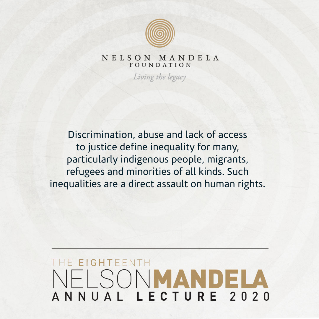 ICYMI: 'Discrimination, abuse & lack of access to justice define inequality for many, particularly indigenous people, migrants, refugees & minorities of all kinds. Such inequalities are a direct assault on human rights' @AntonioGuterres at #NMAL2020 #TacklingInequality