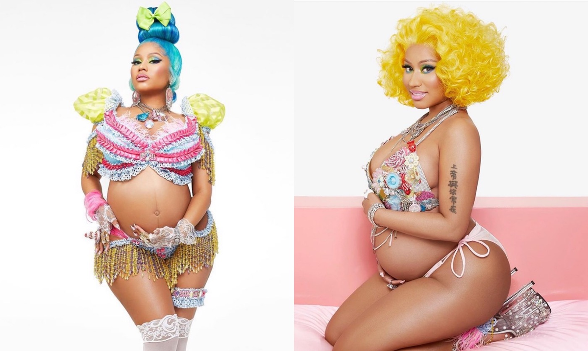 MillennialToons's tweet photo. Nicki Minaj reveals all with these stunning photos. Wishing her a safe and healthy pregnancy🙏♥️ https://t.co/j6XJ18cIRo