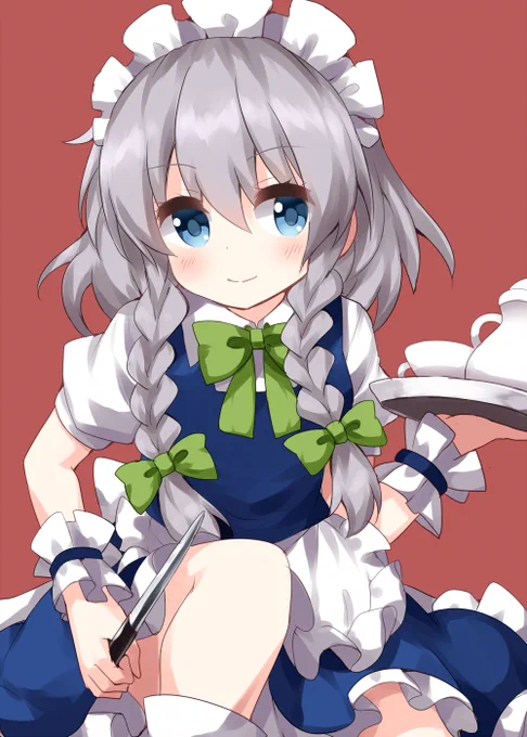#深夜の真剣お絵描き60分一本勝負 十六夜咲夜 