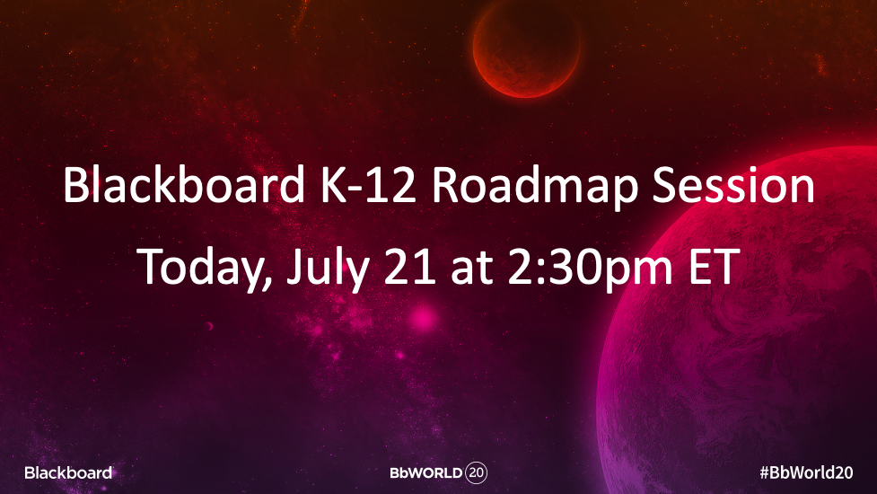 Interested in hearing more about two-way messaging in Blackboard Reach? Join the K-12 Roadmap session today!  #bbworld20
<a href="/Blackboard/">Blackboard</a>K12 @Blackboard
