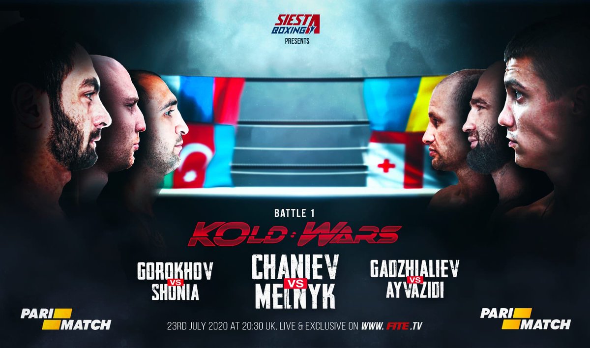 Triller_TV's tweet photo. The #KoldWars get started in 🇧🇾

Athletes representing 🇺🇦🇷🇺🇬🇪 take to the #Boxing ring to represent their country and make not work overtime. Why? They are looking for the KO!

Headlined by lightweights: #IsaChaniev 🆚#VladyslavMelnyk

❄️Order the bundle!

https://t.co/yFkcYzN8HJ https://t.co/RDcJId8cLO