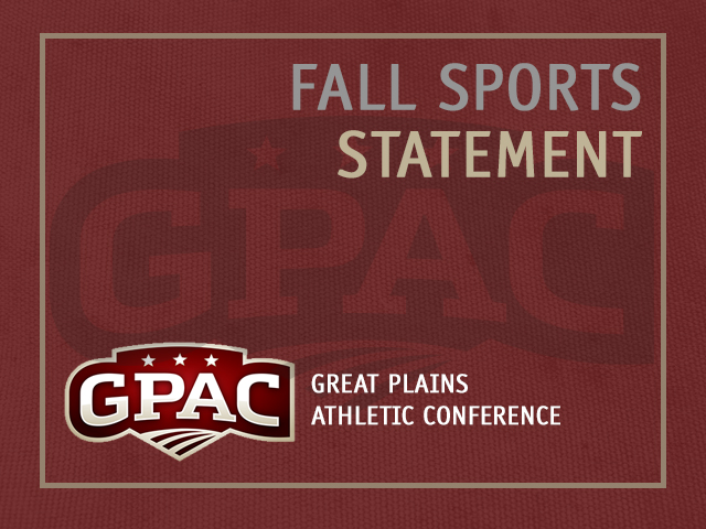 Great Plains Athletic Conference On Twitter Breaking Gpac Releases Fall Sports Statement July 21 2020 Release Https T Co Budm83lhek