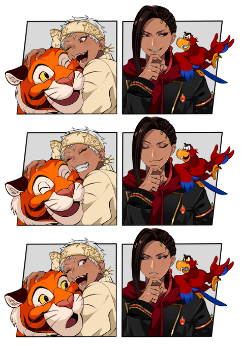 二匹と仲良しスカラビア 