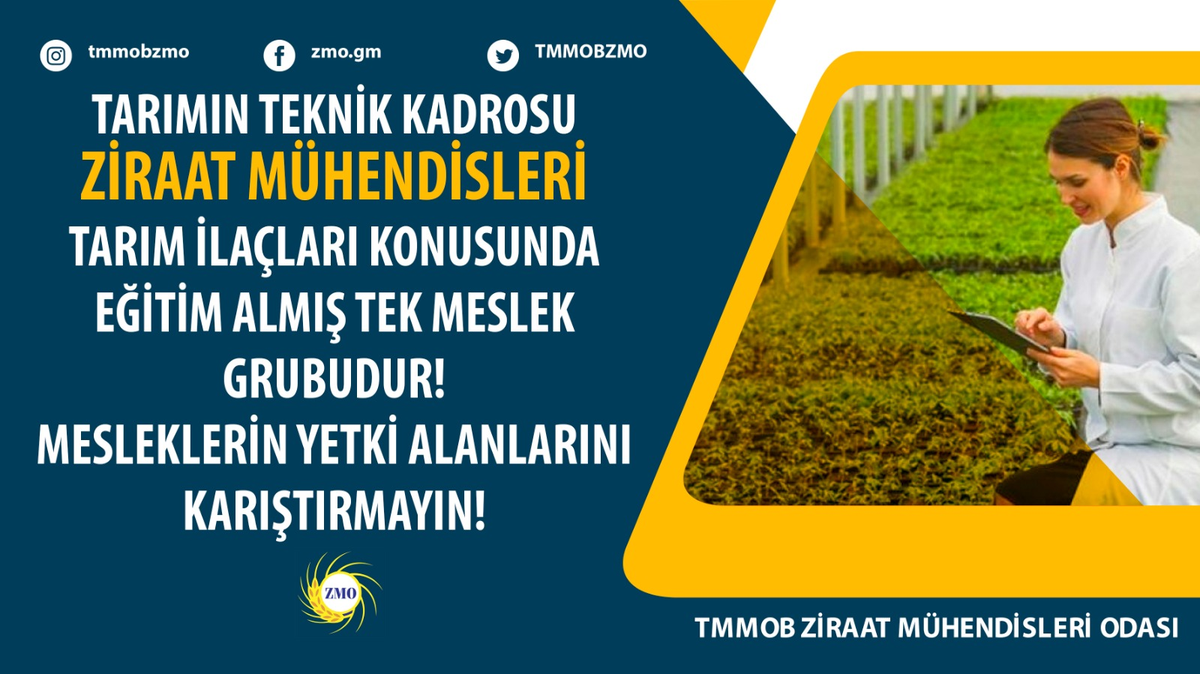 TMMOBZMO's tweet photo. #herkesişinebaksın @bekirpakdemirli @TCTarim @saglikbakanligi https://t.co/xTL0YETSvd