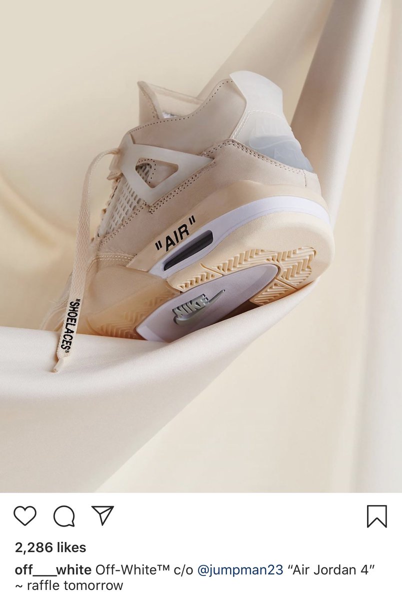 off white 4 sail raffle